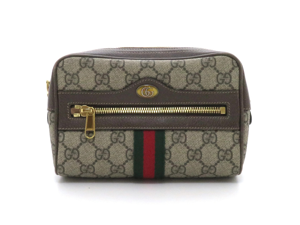 Gucci Ophidia Belt Bag Waist Beige Cream Brown